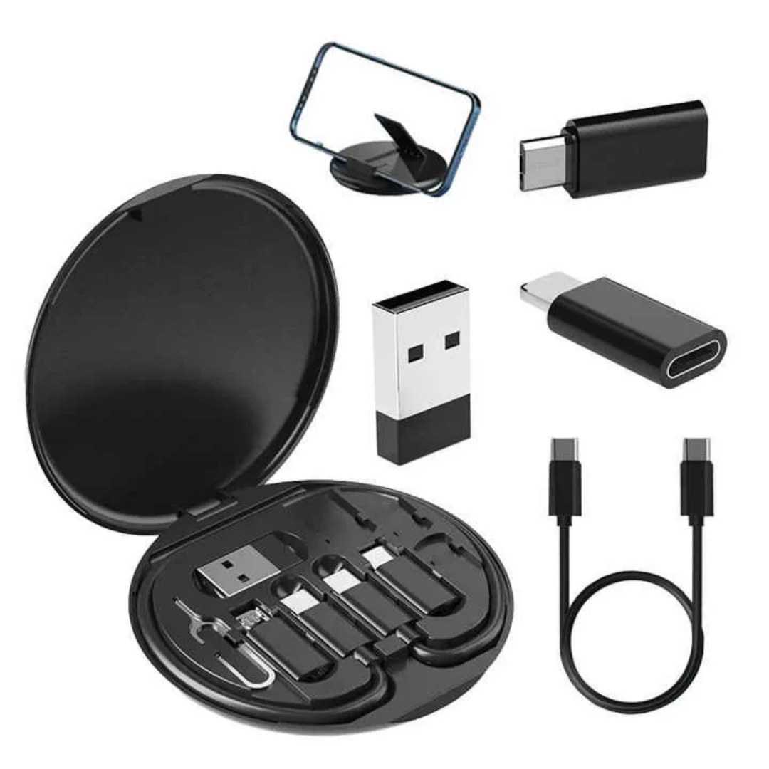 Kit de Câble de Charge Universel 6-en-1 LalyTech – Compact, Intelligent et Compatible Tous Appareils