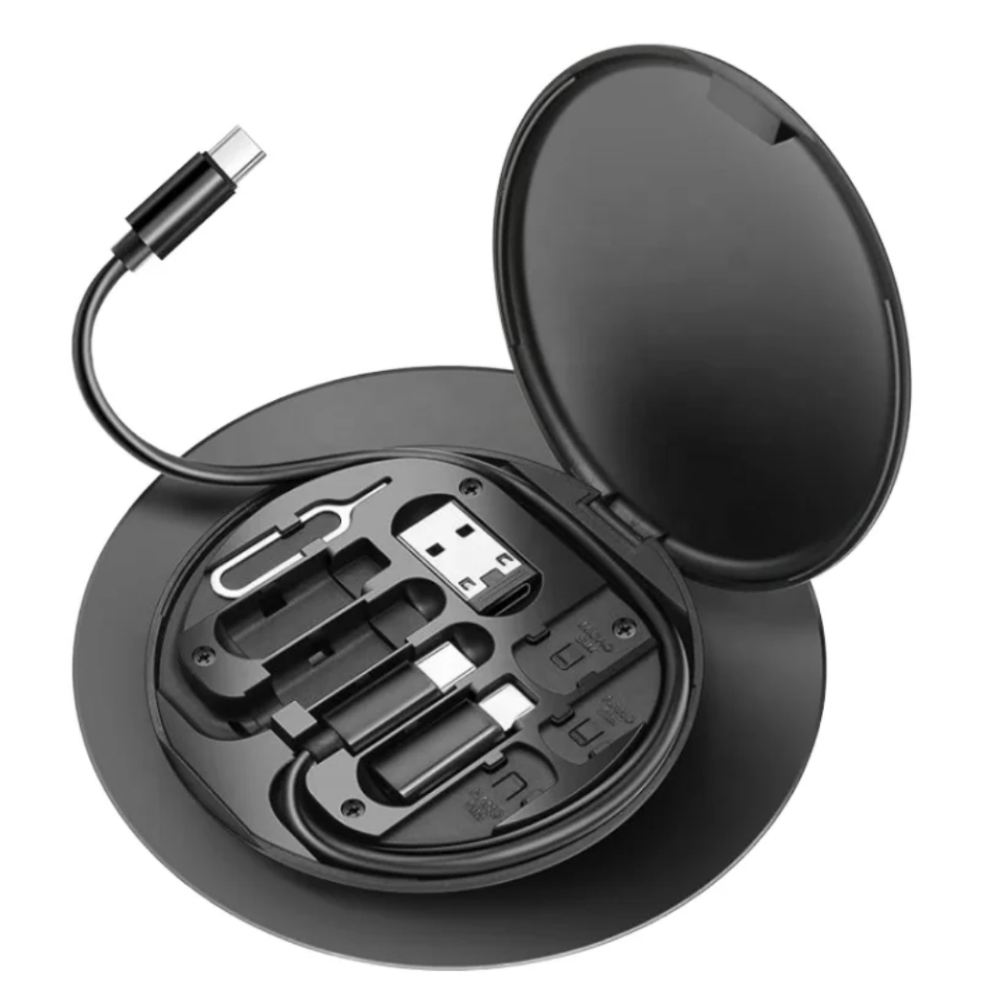 Kit de Câble de Charge Universel 6-en-1 LalyTech – Compact, Intelligent et Compatible Tous Appareils