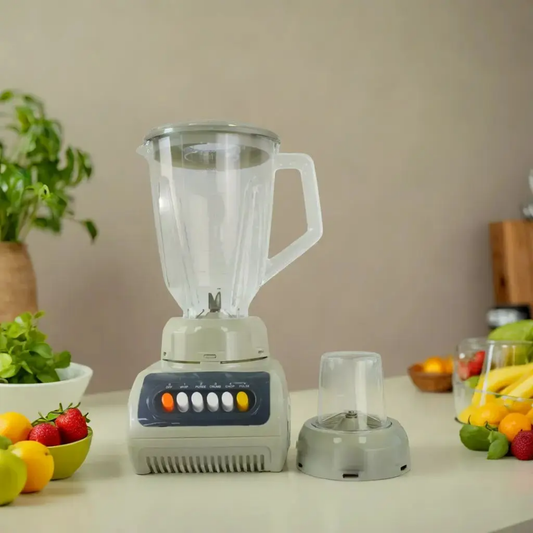 Mixeur Électrique Multifonction 2-en-1 – Blender Puissant avec Moulin Intégré