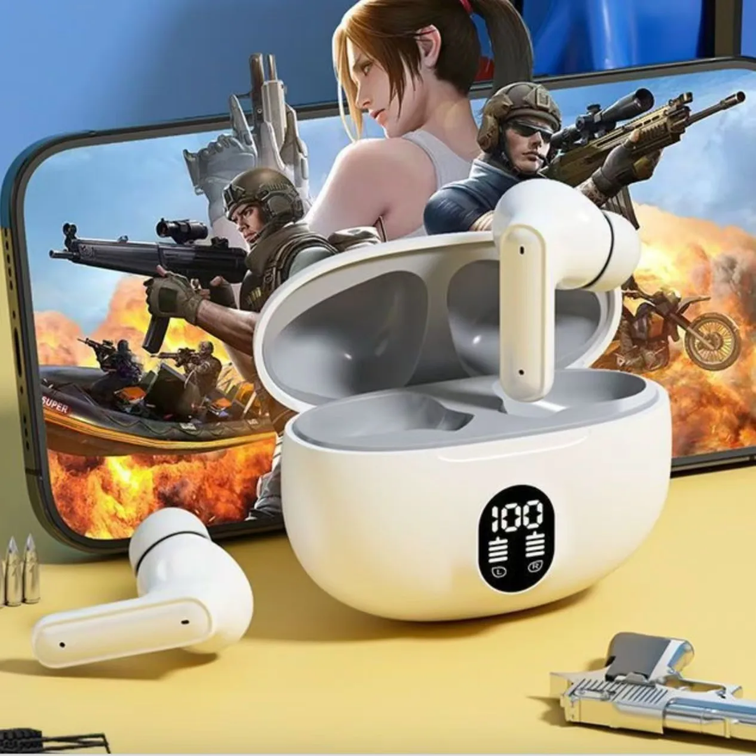 Écouteurs Bluetooth Sans Fil avec Boîtier Intelligent à Affichage LED