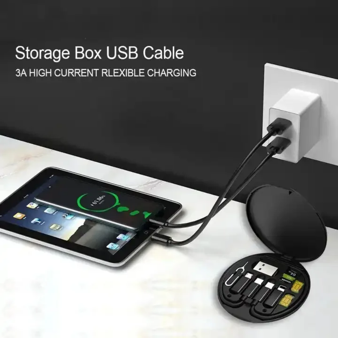 Kit de Câble de Charge Universel 6-en-1 LalyTech – Compact, Intelligent et Compatible Tous Appareils